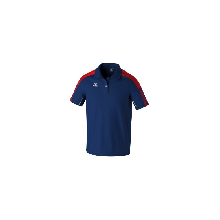 Erima Sport Polo Evo Star (100% recycled Polyester) navy blue/red Men's