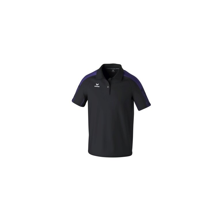 Erima Sport Polo Evo Star (100% recycled Polyester) black/purple men's