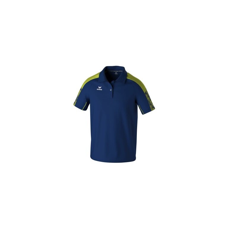 Erima Sport Polo Evo Star (100% recycled Polyester) navy blue/lime green Men's