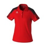 Erima Sport Polo Evo Star (100% recycled Polyester) red/black Ladies