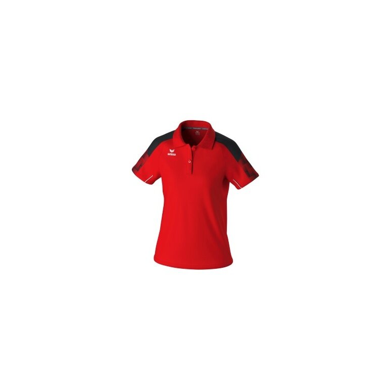 Erima Sport Polo Evo Star (100% recycled Polyester) red/black Ladies