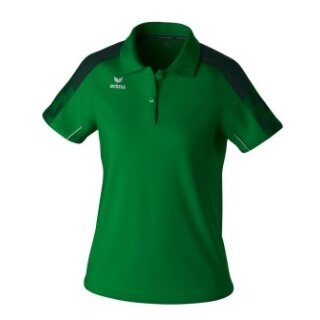 Erima Sport Polo Evo Star (100% recycled Polyester) emerald green/pine Ladies