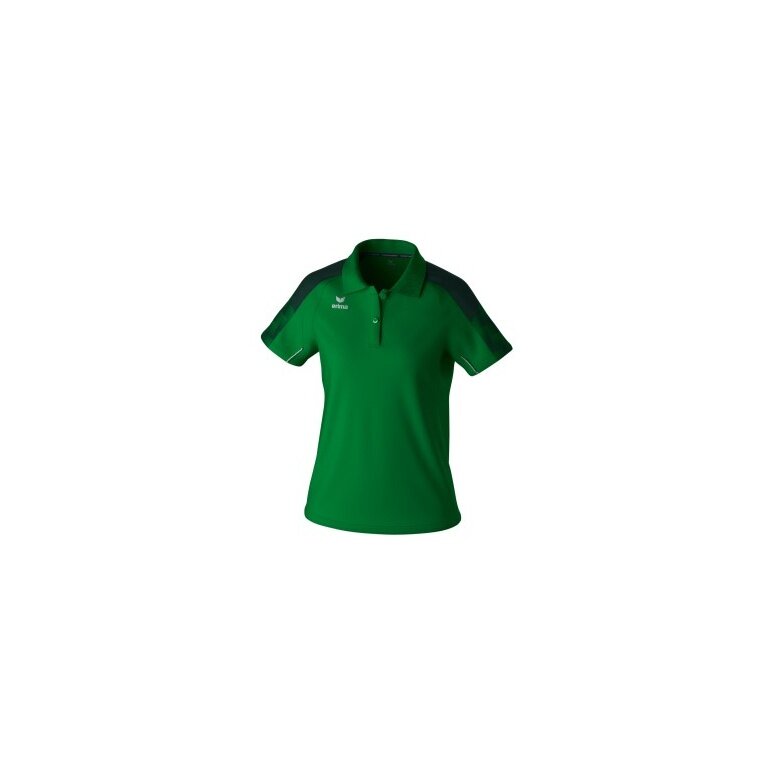 Erima Sport Polo Evo Star (100% recycled Polyester) emerald green/pine Ladies
