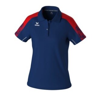 Erima Sport Polo Evo Star (100% recycled Polyester) navy blue/red Ladies