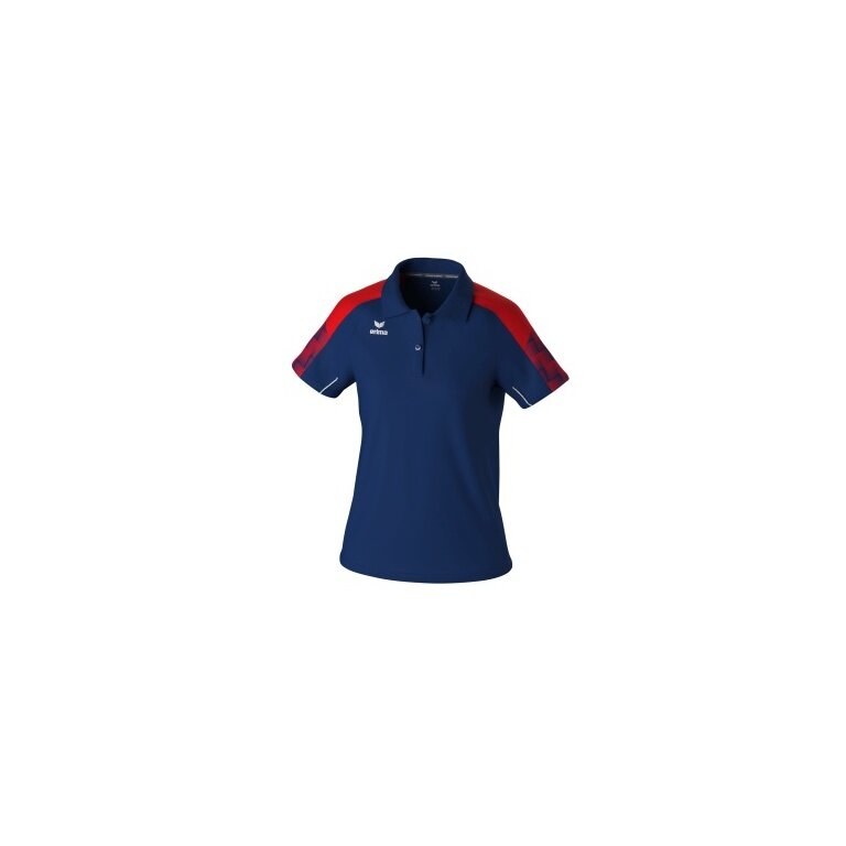 Erima Sport Polo Evo Star (100% recycled Polyester) navy blue/red Ladies