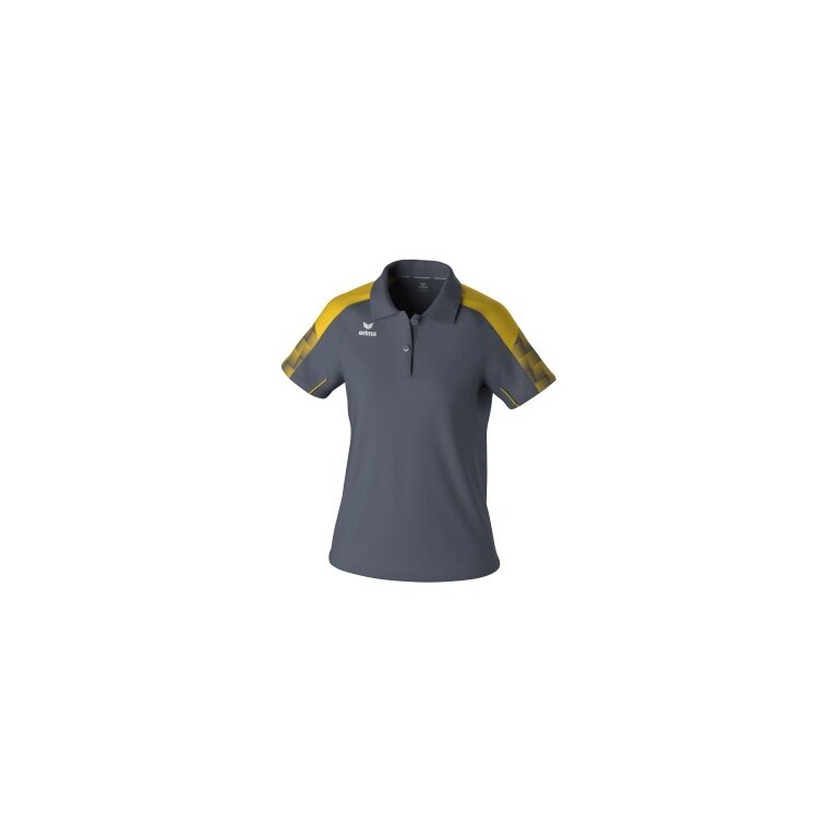 Erima Sport Polo Evo Star (100% recycled Polyester) grey/yellow Ladies