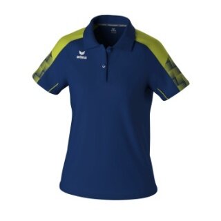 Erima Sport Polo Evo Star (100% recycled Polyester) navy blue/lime green Ladies