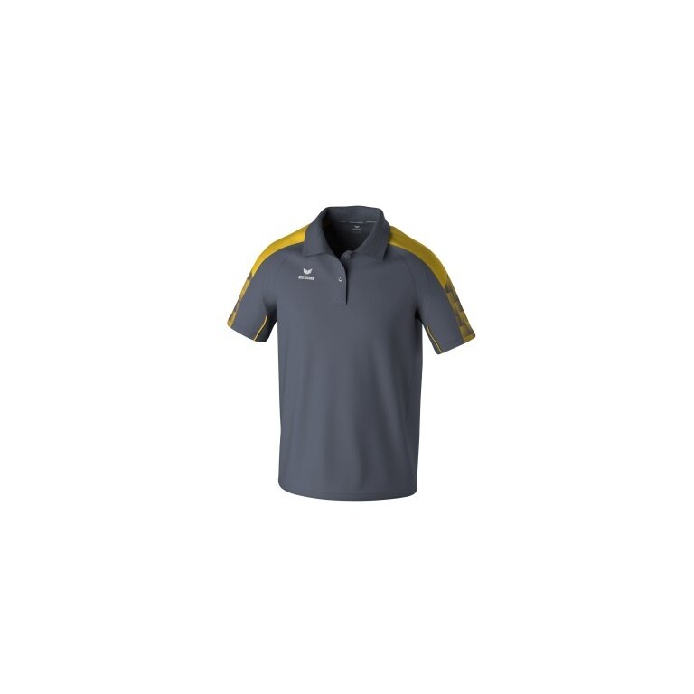 Erima Sport Polo Evo Star (100% recycled Polyester) grey/yellow Men's