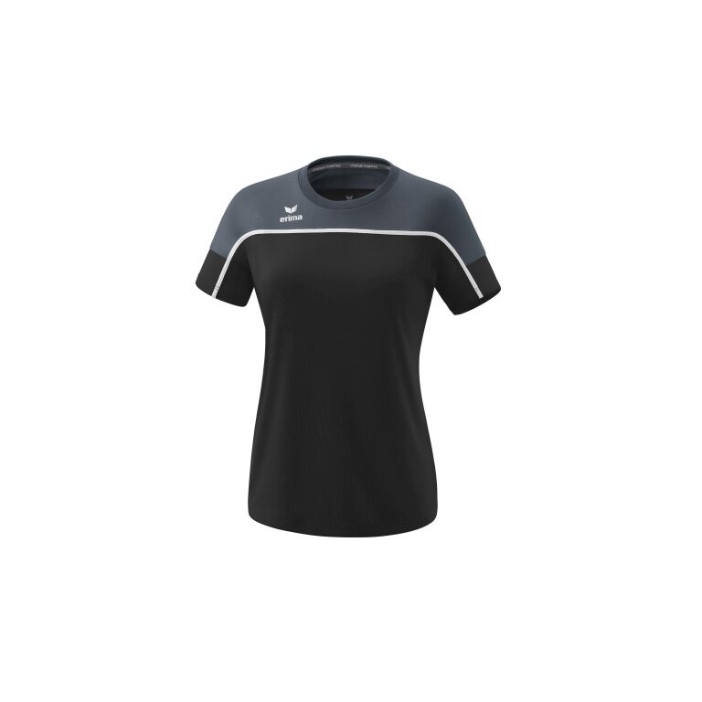 Erima Sport-Shirt Change (100% rec. Polyester, lightweight, quick-drying) black/grey Women
