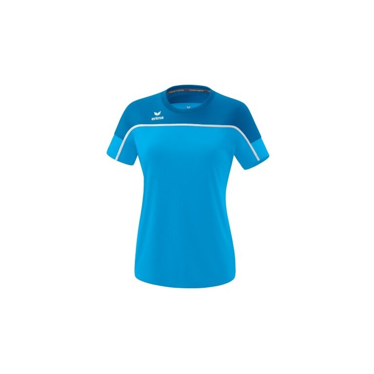 Erima Sport-Shirt Change (100% recycled Polyester, lightweight, quick-drying) curacao blue Women