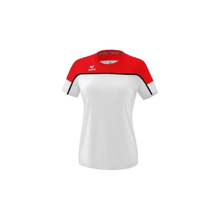 Erima Sport-Shirt Change (100% recycled Polyester, light, quick-drying) white/red Women