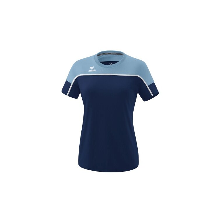 Erima Sport-Shirt Change (100% rec. Polyester, lightweight, quick-drying) navy blue/denim blue Women