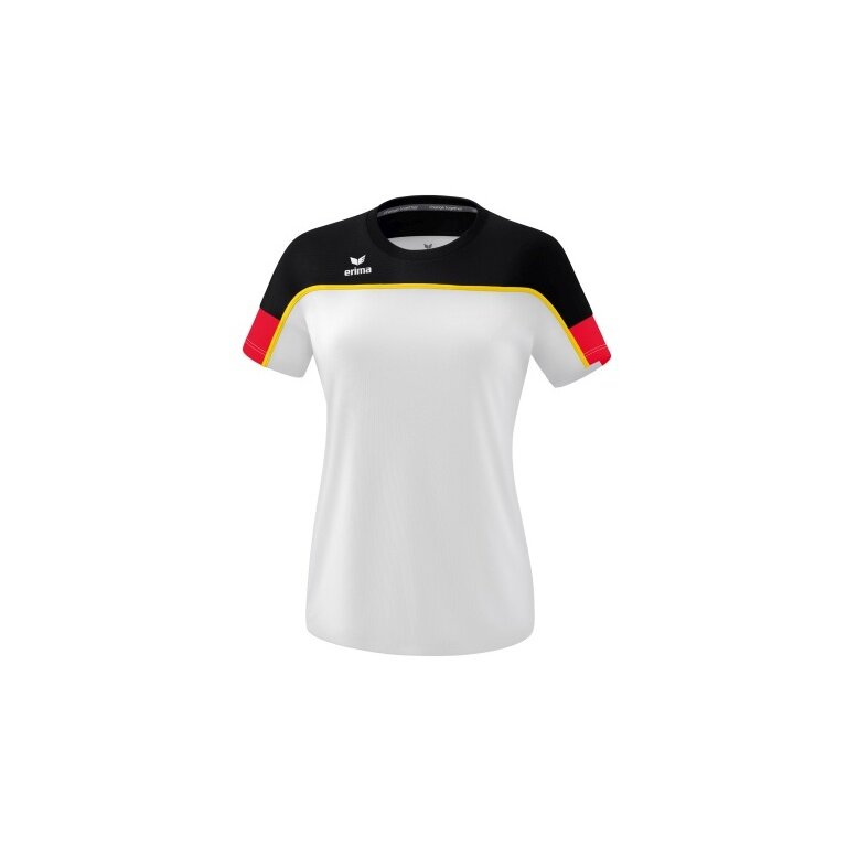 Erima Sport-Shirt Change (100% recycled Polyester, light, quick-drying) white/black/red Women