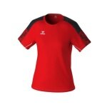 Erima Sport Shirt Evo Star (100% recycled polyester, lightweight) red/black Ladies