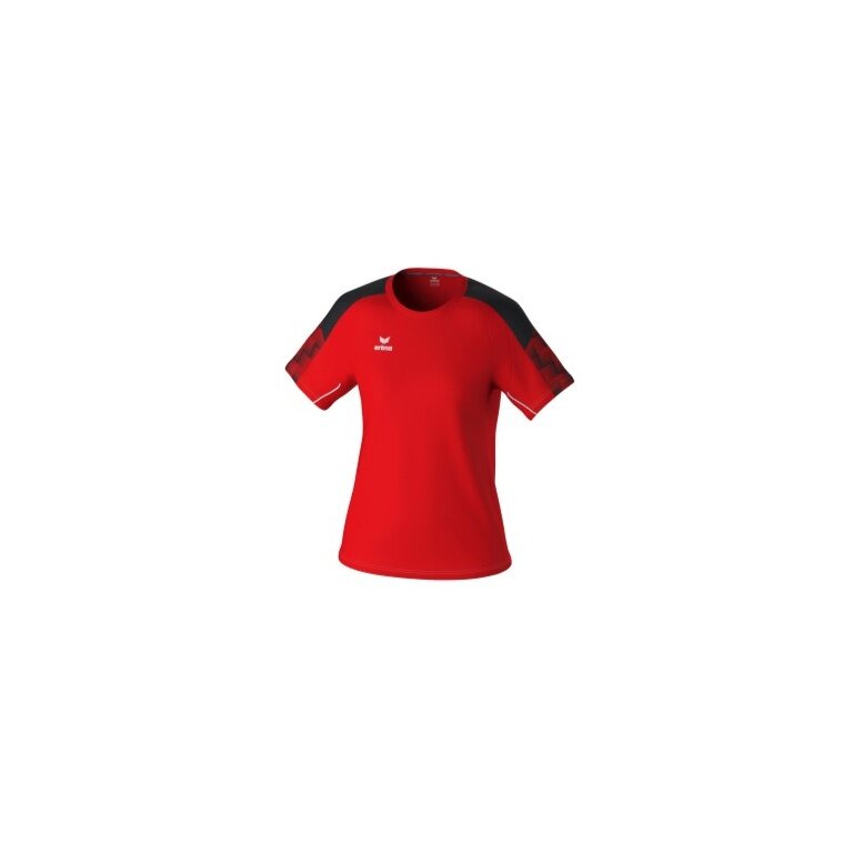 Erima Sport Shirt Evo Star (100% recycled polyester, lightweight) red/black Ladies