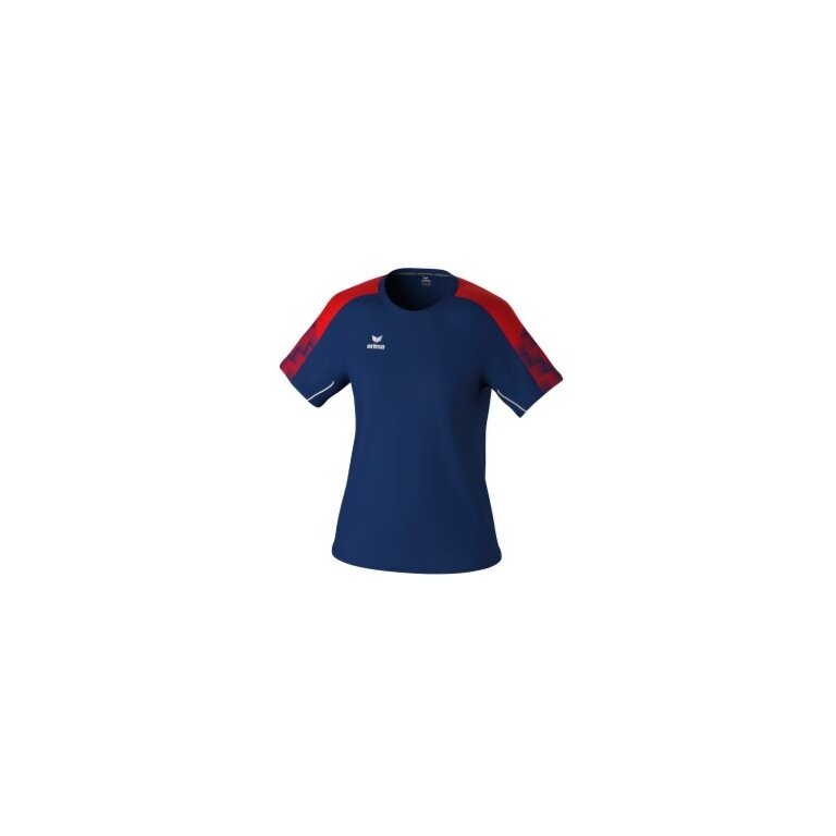 Erima Sport Shirt Evo Star (100% recycled polyester, lightweight) navy blue/red Ladies