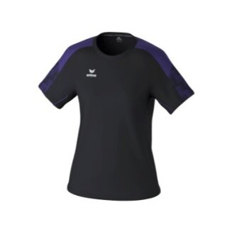 Erima Sport Shirt Evo Star (100% recycled polyester, lightweight) black/purple Ladies