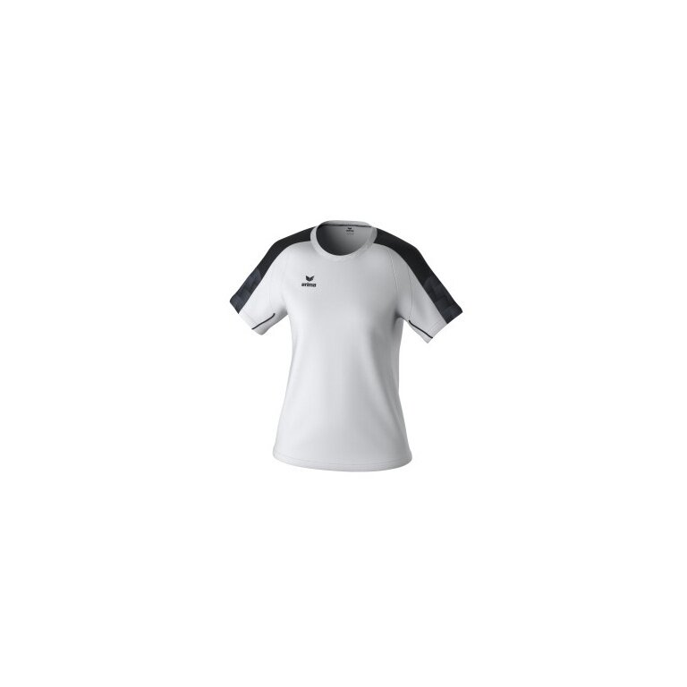 Erima Sport Shirt Evo Star (100% recycled polyester, lightweight) white/black Ladies