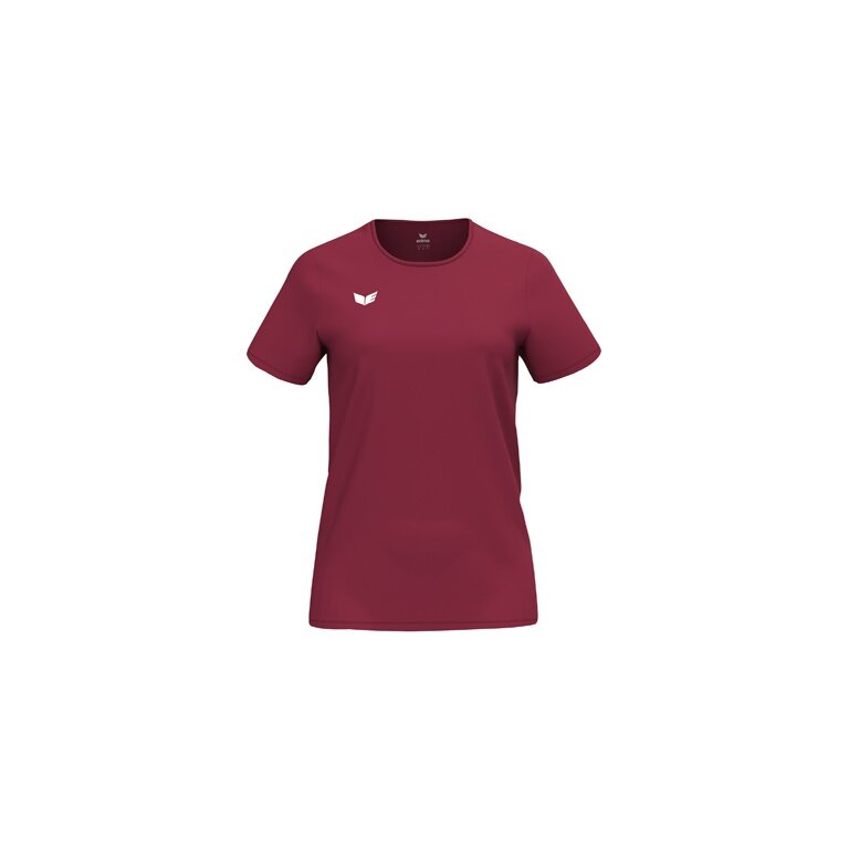 Erima Sport Shirt Intro Function (100% recycled polyester, lightweight, quick-drying) burgundy ladies