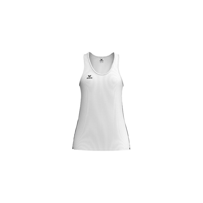 Erima Sport Tank Top T&F Wings Singlet (lightweight, quick-drying) white/black ladies
