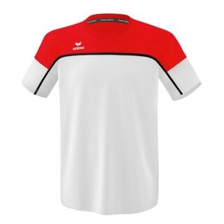 Erima Sport T-shirt Change (100% recycled Polyester, light, quick-drying) white/red Men