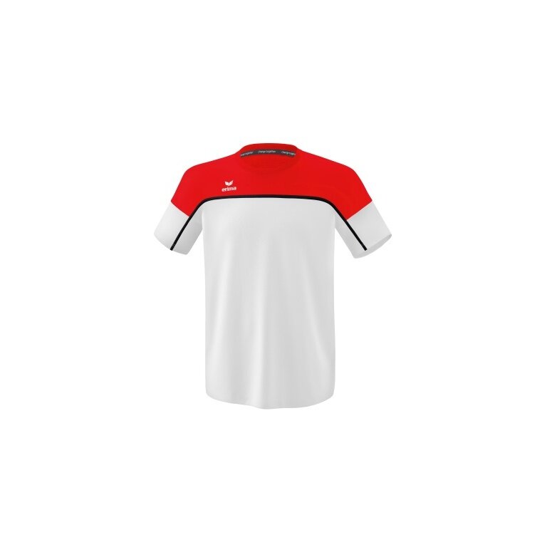 Erima Sport T-shirt Change (100% recycled Polyester, light, quick-drying) white/red Men