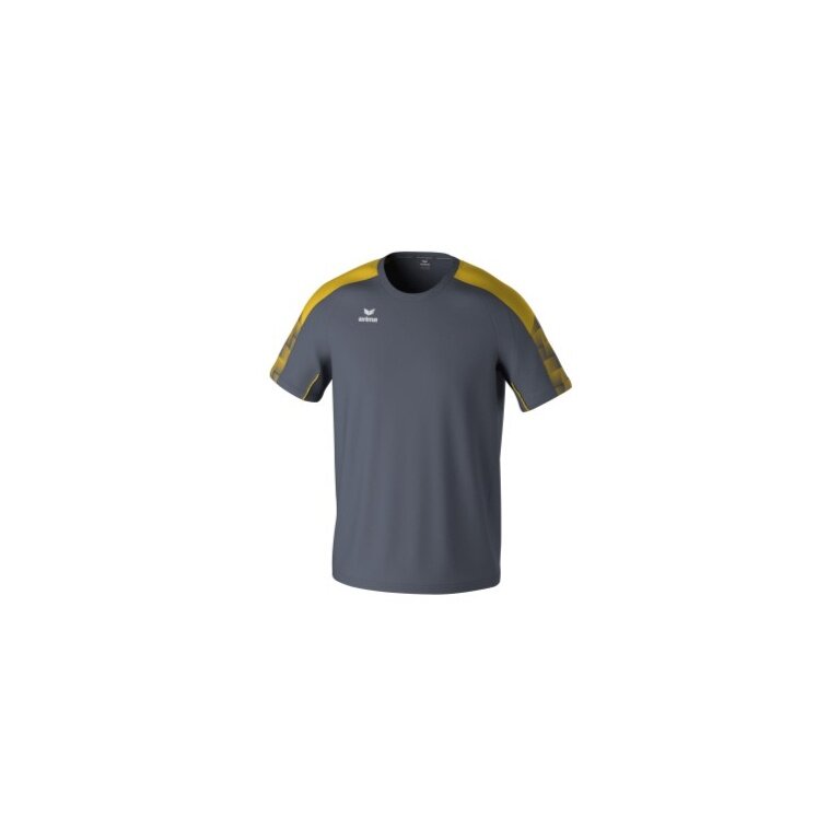 Erima Sport T-shirt Evo Star (100% recycled Polyester, lightweight) grey/yellow children