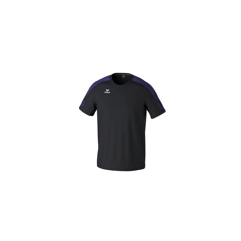 Erima Sport T-shirt Evo Star (100% recycled Polyester, lightweight) black/purple children