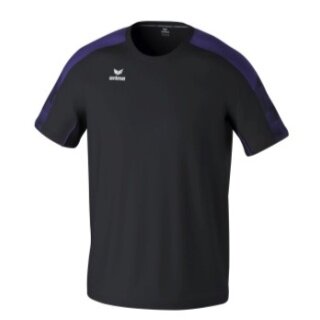 Erima Sport T-shirt Evo Star (100% recycled polyester, lightweight) black/purple Men