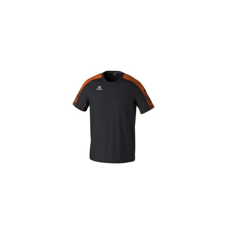 Erima Sport T-shirt Evo Star (100% recycled polyester, lightweight) black/orange men's