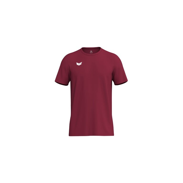 Erima Sport T-shirt Intro Function (100% recycled polyester, lightweight, quick-drying) burgundy men