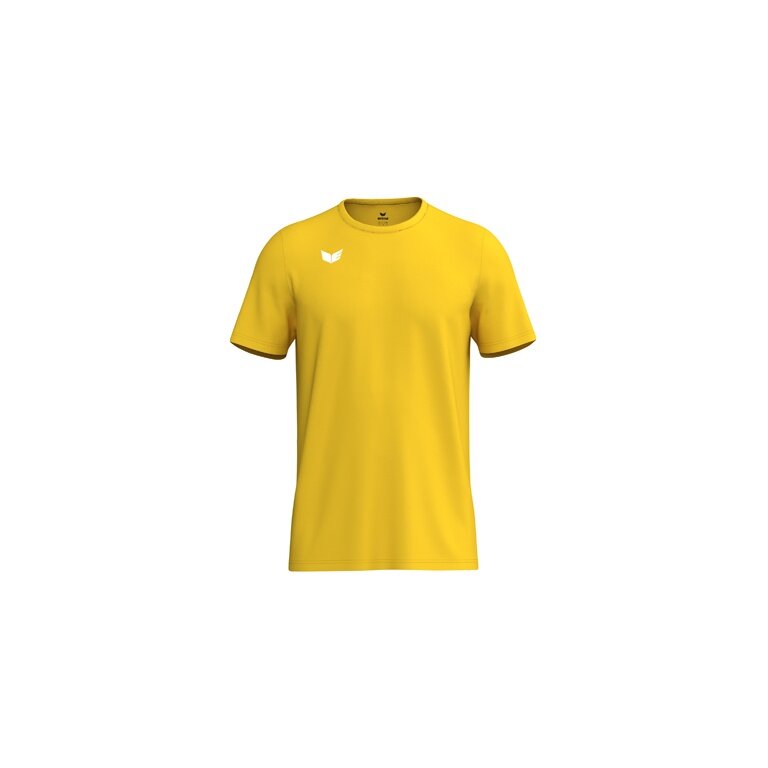 Erima Sport T-shirt Intro Function (100% recycled polyester, lightweight, quick-drying) yellow men's