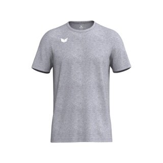 Erima Sport T-shirt Intro Function (100% recycled polyester, lightweight, quick-drying) melange grey men's