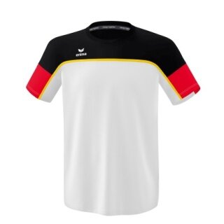 Erima Sport T-shirt Change (100% recycled Polyester, light, quick-drying) white/black/red Men