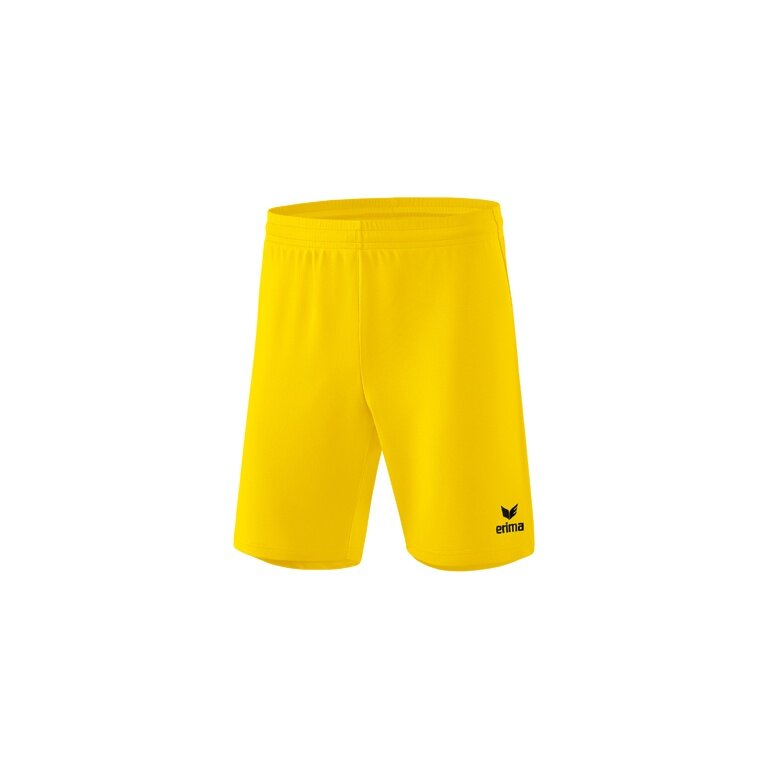 Erima Rio 2.0 Short Sports Trousers (100% Polyester, lightweight, elastic material) short yellow men's