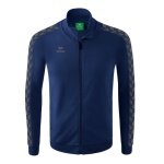 Erima Team Essential Tracktop Sports Jacket - comfortable, ribbed cuffs, side pockets navy blue/grey Boys