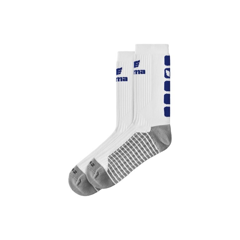 Erima Sportsocke Crew 5-Cubes white/navy blue - 1 Pair