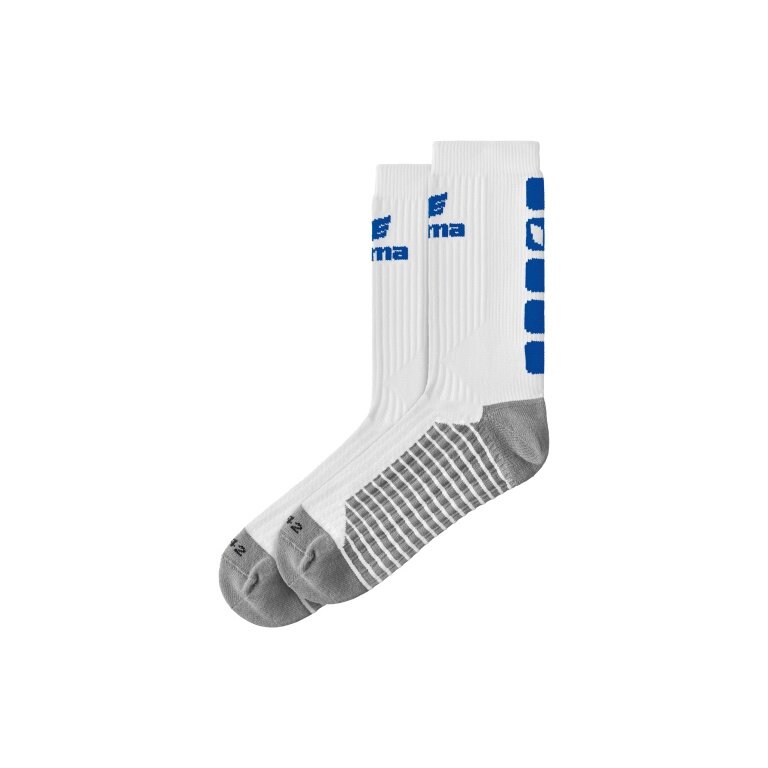 Erima Sportsocke Crew 5-Cubes white/royal blue - 1 pair