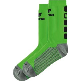 Erima Sportsocke Crew 5-Cubes green/black - 1 Pair
