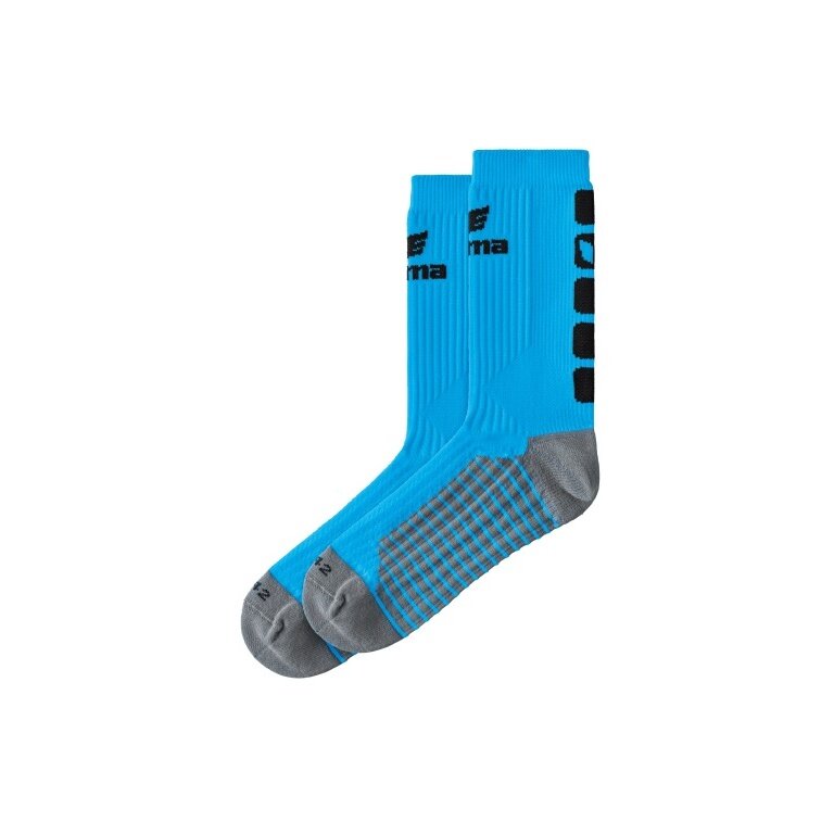 Erima Sportsocke Crew 5-Cubes Curacao Blue/Black - 1 Pair