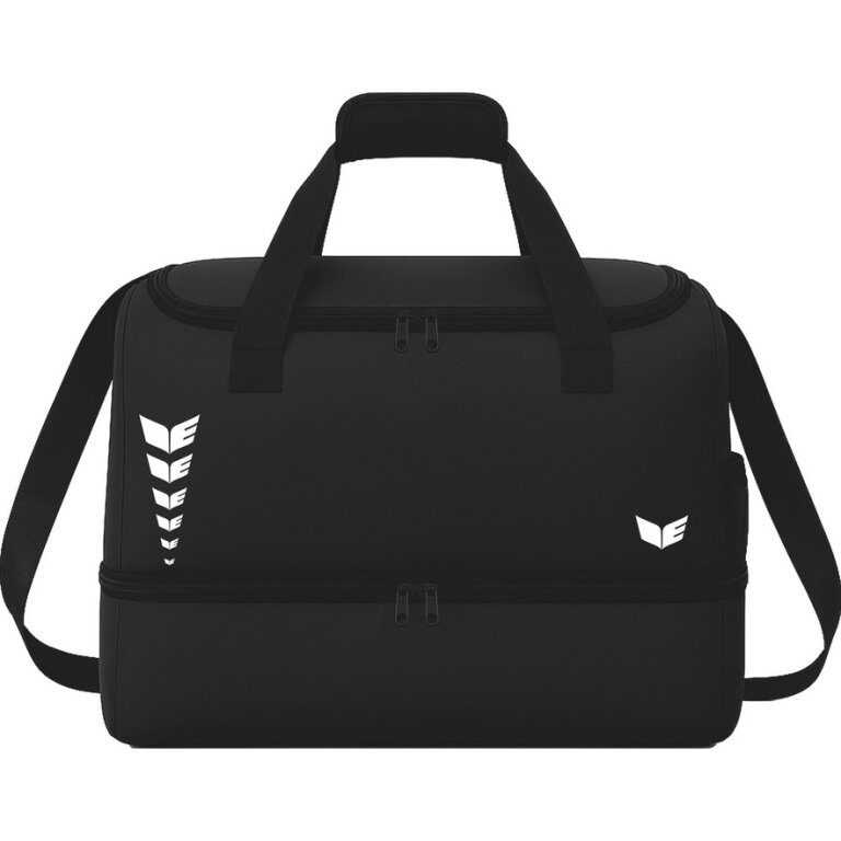 Erima sports bag Intro with bottom compartment (Size L - 81 litres) black 60x33x41cm