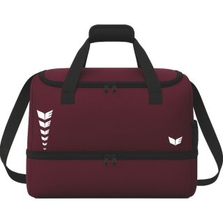 Erima sports bag Intro with bottom compartment (Size L - 81 litres) burgundy 60x33x41cm
