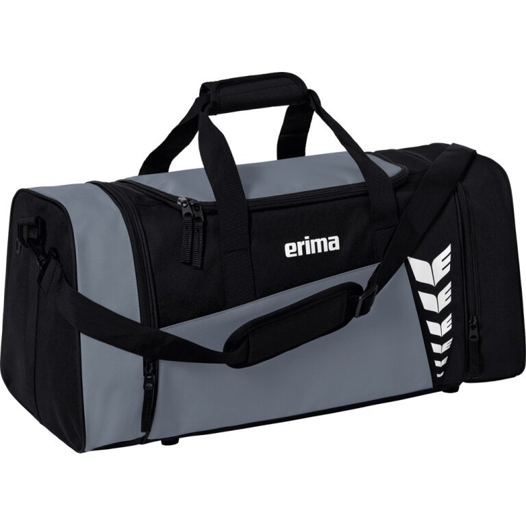 Erima Sports Bag Six Wings (Size M - 49.5 Litres) Grey/Black 61x29x28cm