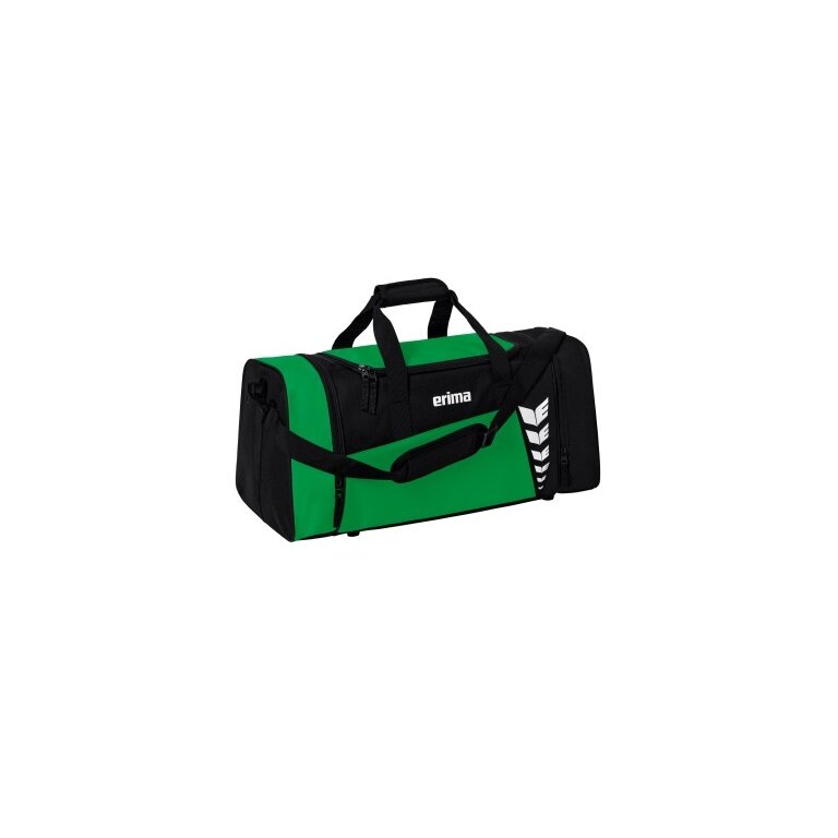 Erima Sports Bag Six Wings (Size M - 49.5 Litres) Emerald Green/Black 61x29x28cm