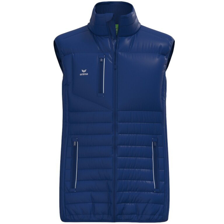 Erima CMPT Puffer Gilet (Stand-up collar, lightweight) navy blue men's