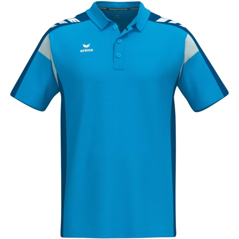 Erima Tennis Polo Celebrate 125 Function (100% recycled polyester, quick-drying) curacao blue men's