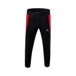 Erima Training Pants Six Wings Worker long (100% Polyester, sporty fit) black/red Boys