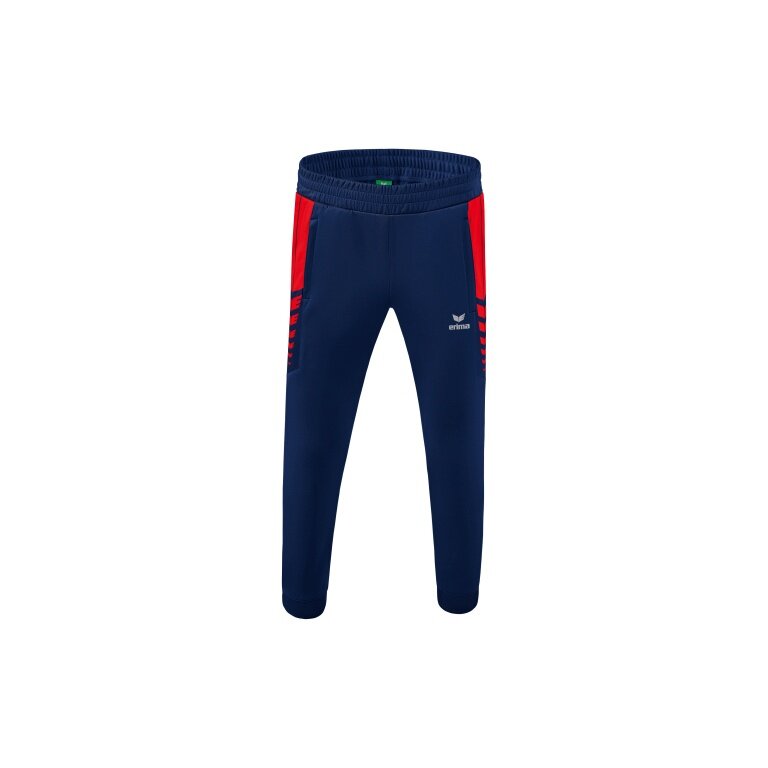 Erima Training Pants Six Wings Worker long (100% Polyester, sporty fit) navy blue/red Boys