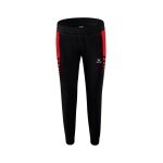 Erima Training Pants Six Wings Worker long (100% Polyester, sporty fit) black/red Women