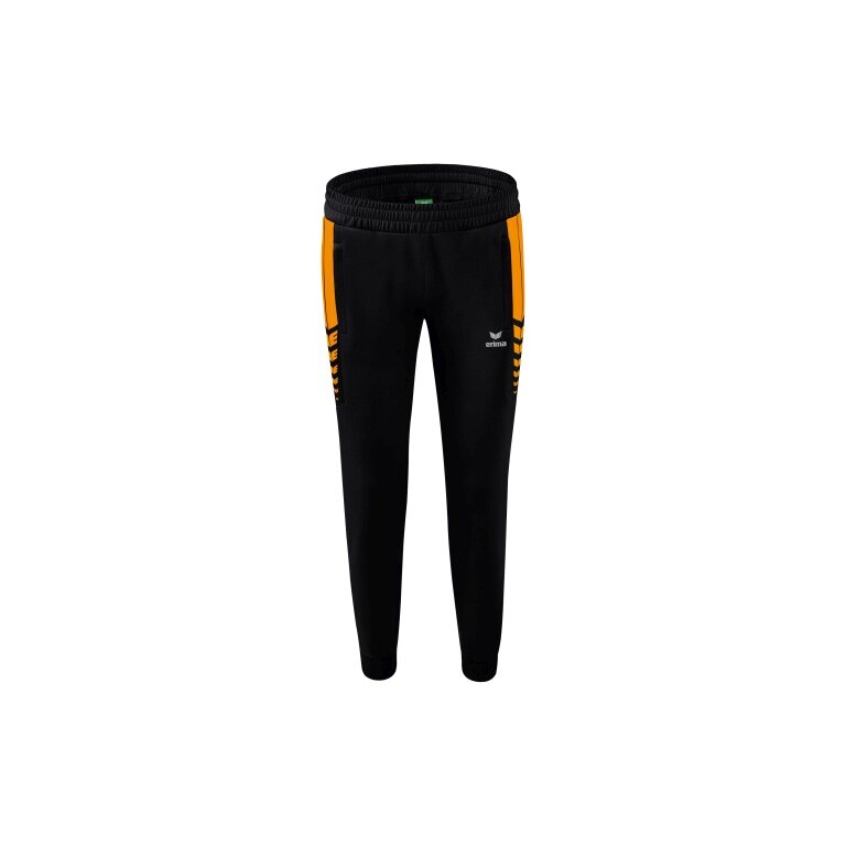 Erima Training Pants Six Wings Worker long (100% Polyester, sporty fit) black/orange Women